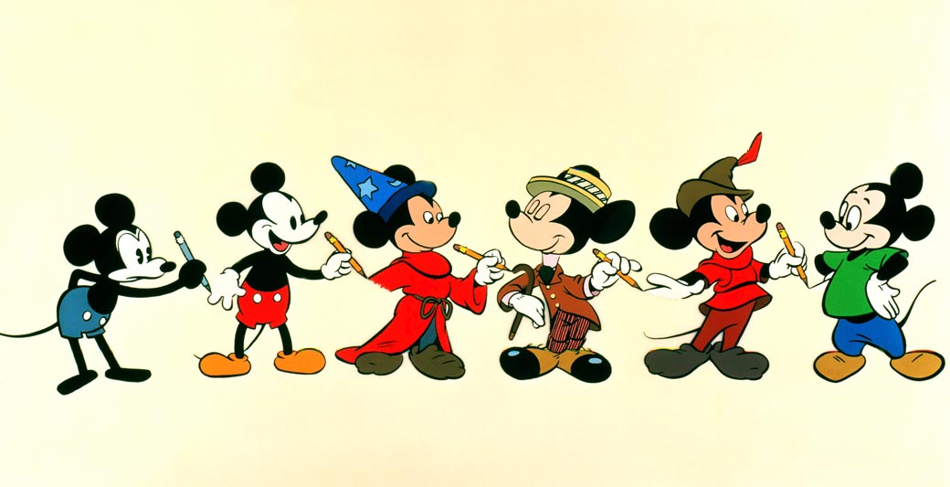 Mickey Mouse evolution